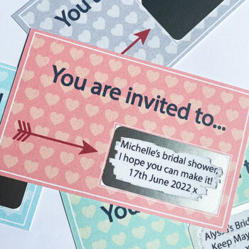Personalised Bridal Shower Scratch Card, 3 of 5