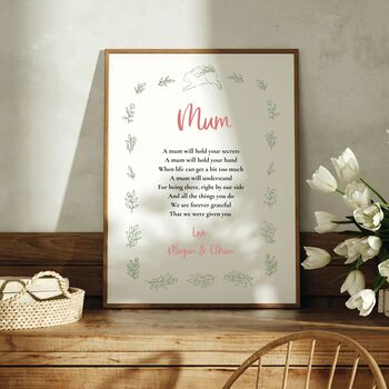 Personalised Christmas Poem For Mum – Heartfelt Verse Gift, 4 of 7