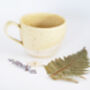 Yellow And White Speckled Mug, thumbnail 3 of 3