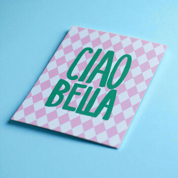 Ciao Bella Italian Inspired Pink A5 Print, 2 of 2