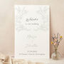 Elegant Floral Wedding Welcome Sign, thumbnail 1 of 3