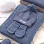 New Baby Boy Blanket, Cardigan, Hat And Mittens Gift Set, thumbnail 7 of 12