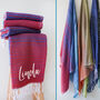 Personalised Beach Towel, Sustainable Gift, thumbnail 3 of 9