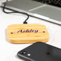 Personalised Bamboo Wireless Charger, thumbnail 1 of 6