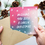 'Wishing You A' Christmas Card, thumbnail 3 of 5