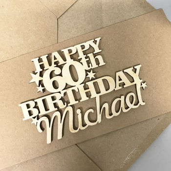 Personalised 60th Birthday Card Keepsake, 5 of 12