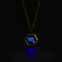 Scorpio Zodiac Glowing Pendant Necklace With Uv Keyring Torch, thumbnail 10 of 12