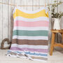 Summer Rainbow Blanket Beginners Knitting Kit, thumbnail 2 of 8
