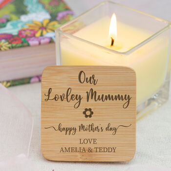 Personalised Mother’s Day Scented Vanilla Candle, 2 of 3