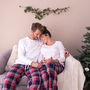 Personalised Embroidered Christmas Couple Pyjamas, thumbnail 1 of 5