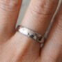 Star Set Diamond Wedding Band In Solid Platinum, thumbnail 3 of 4