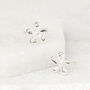 Silver 925 50th Birthday Flower Earrings, thumbnail 4 of 7