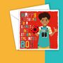 Mixed Race Boys Football Birthday Card, thumbnail 1 of 5