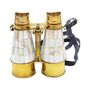 Personalised Mother Of Pearl Binoculars With White Leather Case, thumbnail 7 of 12