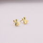 Sterling Silver Bee Earrings For Mother's Day, thumbnail 3 of 5