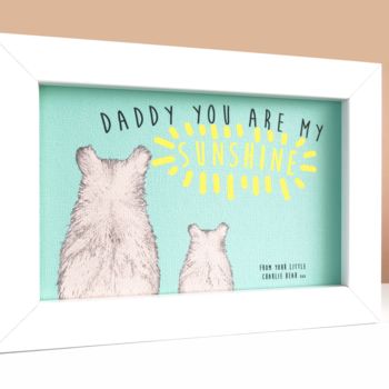 Personalised Daddy And Baby Bear Print, 2 of 5