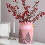 Kilnsey Fern Pink Milk Churn Vase, thumbnail 3 of 10
