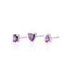 Violet Set Of Three Stud Earrings, thumbnail 4 of 6