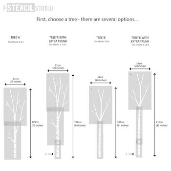 Birch Tree Stencil Pack, 8 of 12
