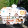 Lidded Butterdish In Cats And Kittens Design, thumbnail 2 of 7