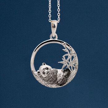 Personalised Sterling Silver Panda Necklace, 2 of 11