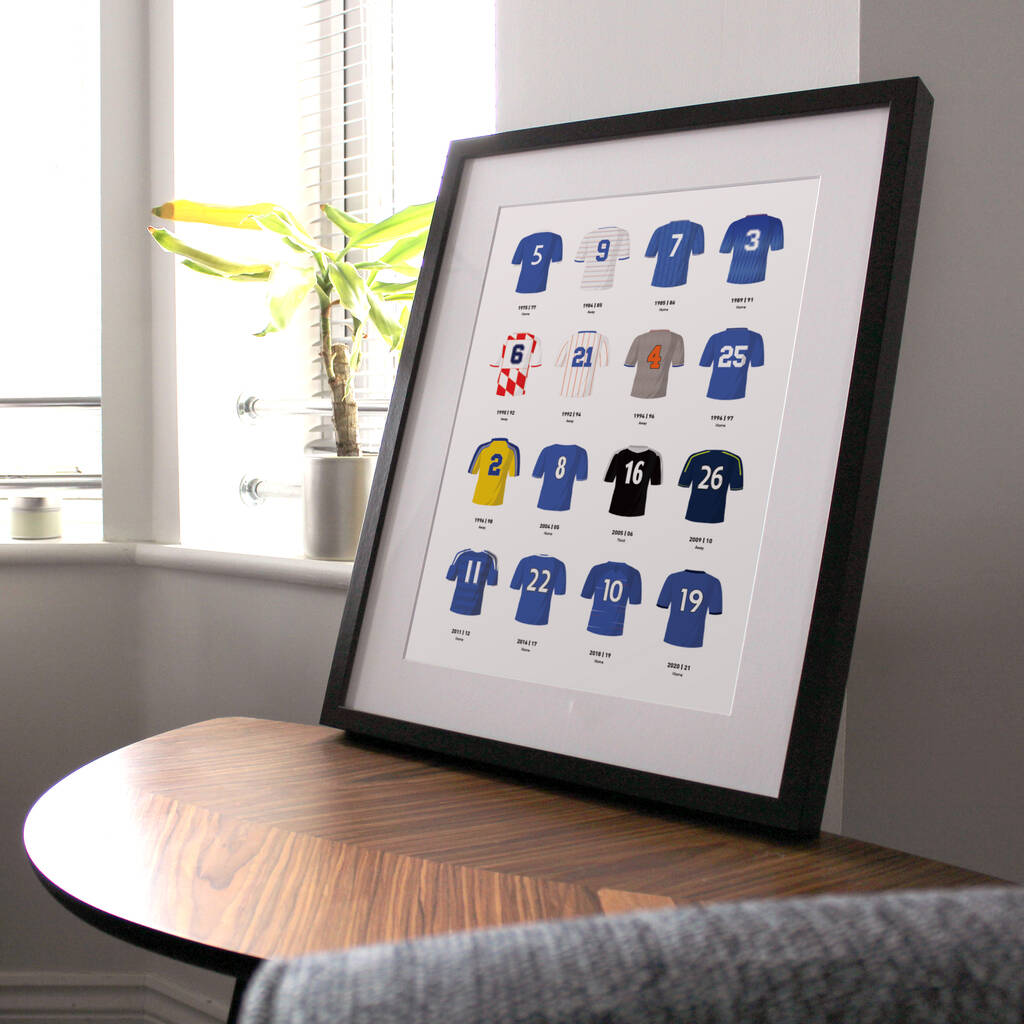 Classic Kits Football Team Print, Unframed By Good Team On Paper