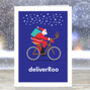 Funny Bike Lovers Christmas Card, Deliver Roo, thumbnail 7 of 10