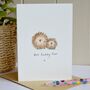 Personalised Hedgehog Family Handmade Card, thumbnail 6 of 7