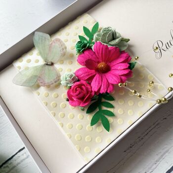 Handmade Wedding Money Wallet Chrysanthemum Flower, 2 of 5