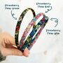 Liberty London Print Skinny Alice Band, thumbnail 3 of 6