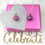 Anxiety And Stress Relief Pink Sparkly Necklaces, thumbnail 1 of 4