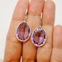 Amethyst Silver Earrings, thumbnail 8 of 12