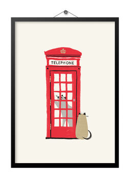 London Phonebox Cat Print, 4 of 4