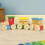 Personalised Name Star Wooden Toy Train, thumbnail 6 of 9