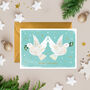 Christmas Doves Greeting Card, thumbnail 1 of 2