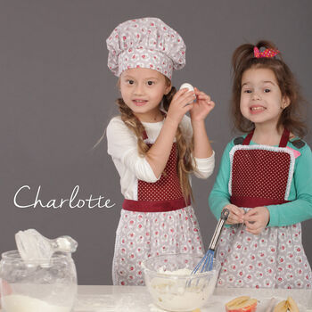 Aprons For Girls, Personalised Aprons And Chef Hats, 2 of 12