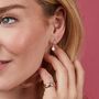 Pearl And Sterling Silver Interchangeable Hoop Earrings, thumbnail 1 of 4