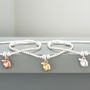Sterling Silver Apple Charm Beaded Bracelet, thumbnail 6 of 9