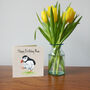 Illustrated Dancing Puffin Birthday Card, thumbnail 6 of 6