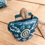 Blue Swirl Traditional Indian Hanging Cow Bell Chime, thumbnail 4 of 9