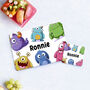 Personalised Name Children's Monsters Placemat Set, thumbnail 1 of 4