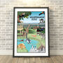 Whipsnade Zoo, Bedfordshire Travel Print, thumbnail 1 of 5