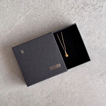 November Birthstone Citrine Gold Plated Necklace, 7 of 8