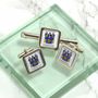 Family Crest Cufflinks And Tie Clip Set, thumbnail 2 of 3