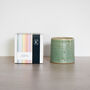 Speckled Clay Candle Pot With Refill Eucalyptus, thumbnail 2 of 6