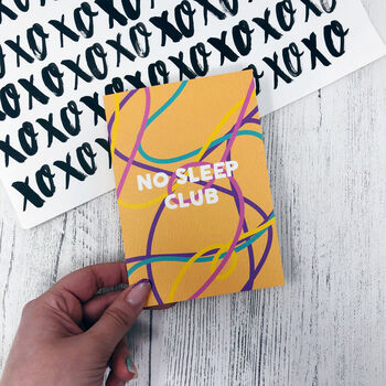 Funny New Baby 'No Sleep Club' Card, 4 of 5
