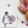Donut Penguin Ceramic Coaster, thumbnail 1 of 1