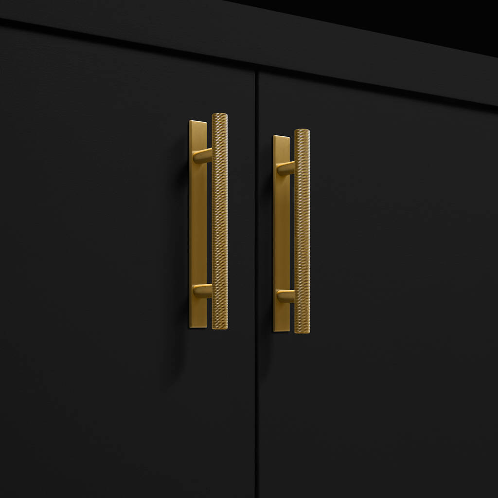 Skyscraper Knurled Handle With Plate By Dowsing & Reynolds