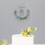 Personalised Wedding Cake Topper Botanical, thumbnail 4 of 5
