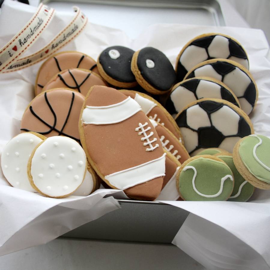 Sports Balls Biscuit Tin